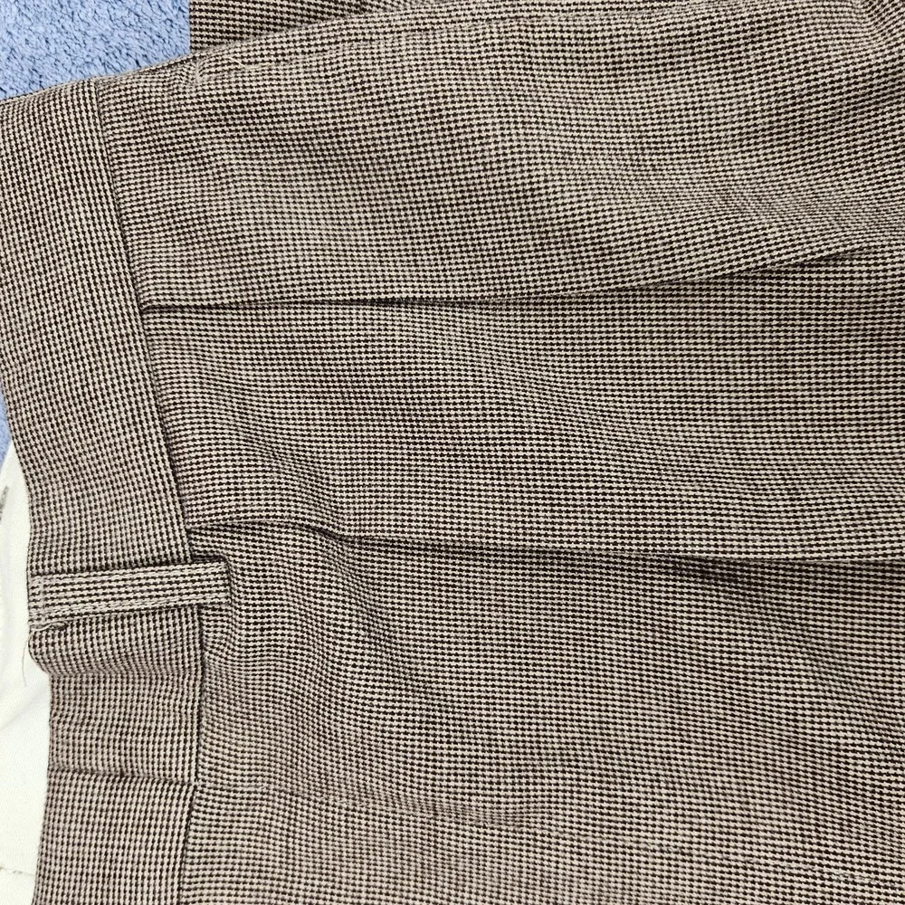 Vintage Polo Ralph Lauren Hayward Pants Mens 34x30 Houndstooth Pleated Cuffed